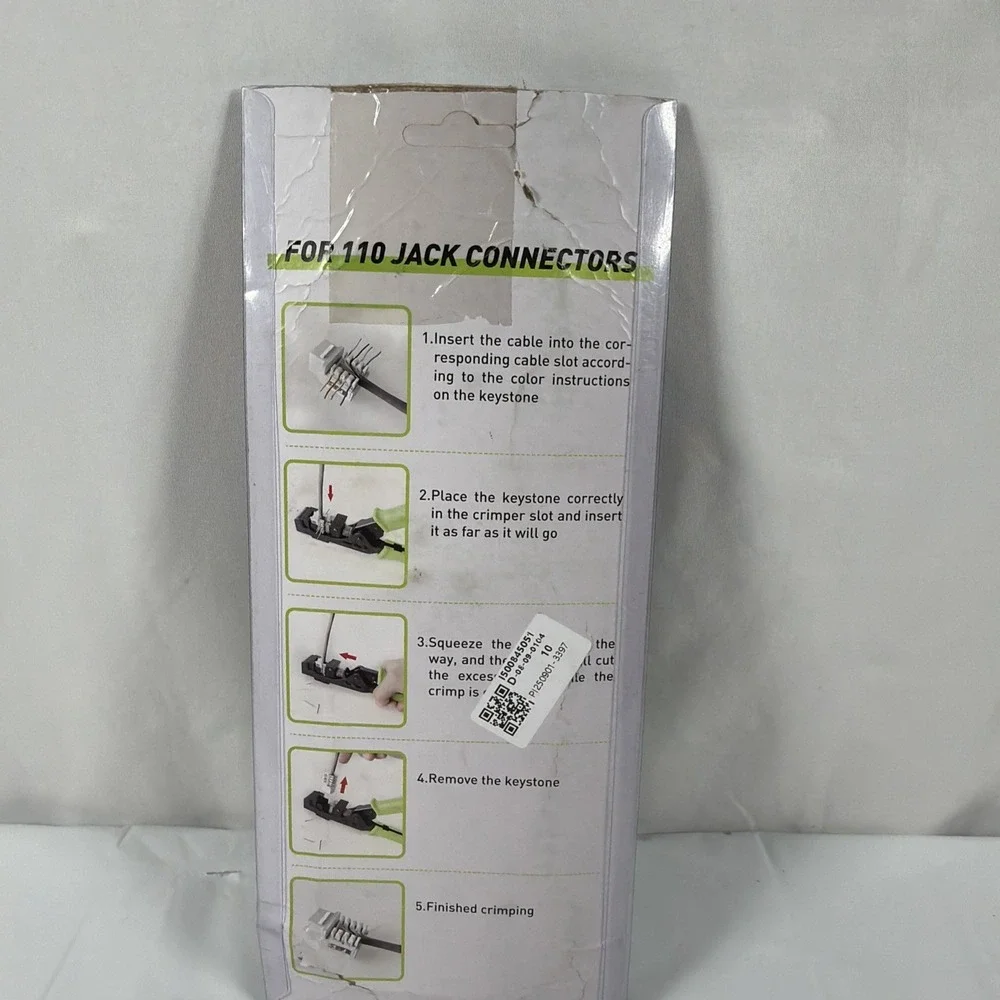 New - RJ45 Keystone Jack Crimping Punch Down Tool 90° EZ‎ Cat5e Cat6 Cat6A